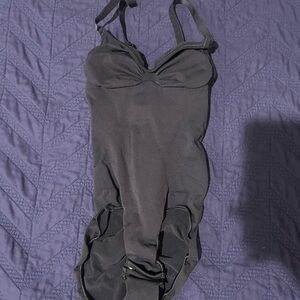 Black SKIMS bodysuit